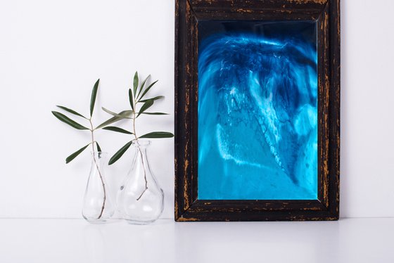 Deep blue sea - original resin artwork