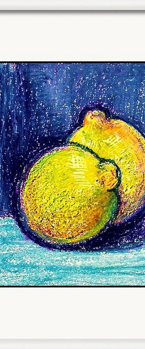 Two fresh lemons by Asha Shenoy