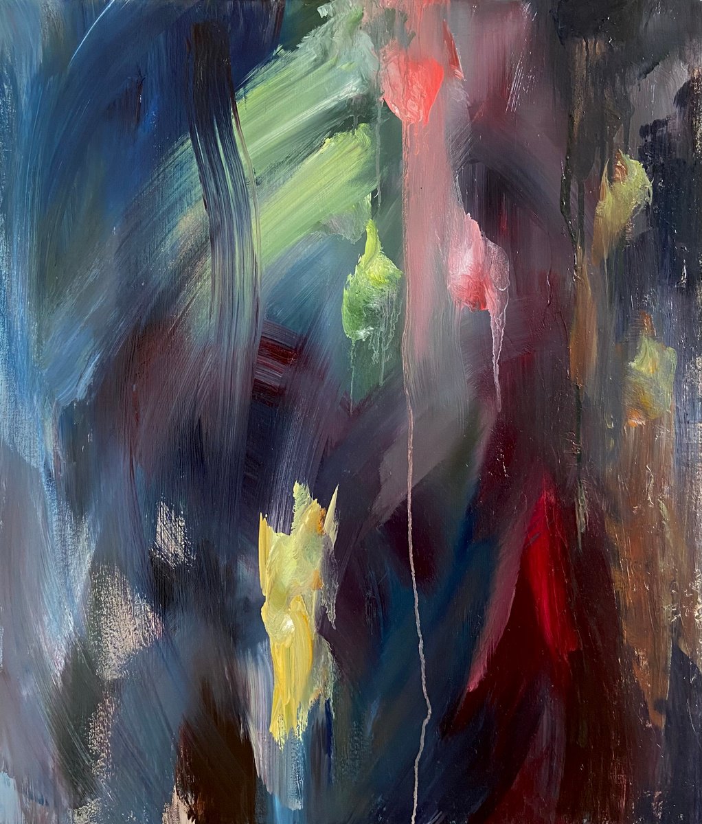 Expressive Oil Painting , Prelude E-Moll By Junija (Yuna) Galejeva, 24 X 28, Artwork For Sale On Artfinder