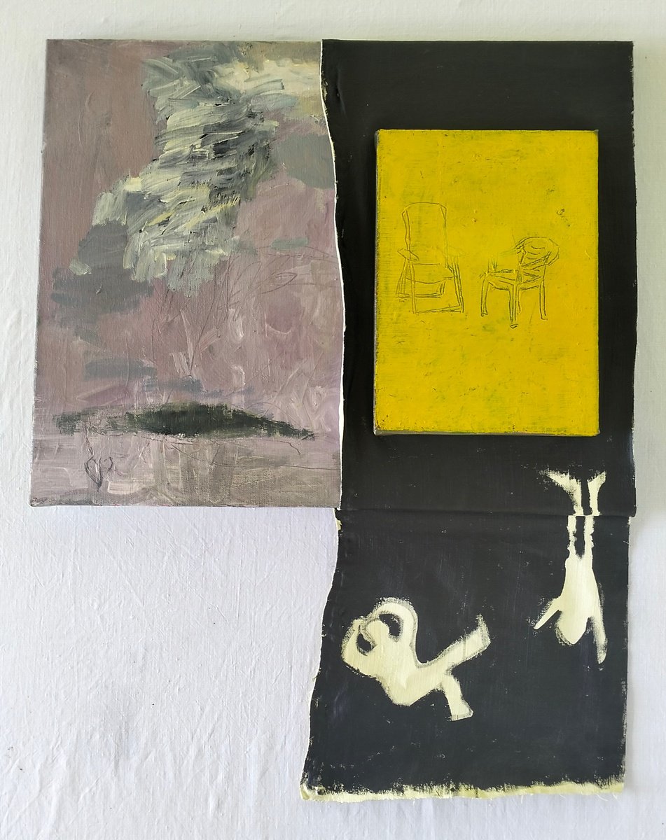 Portrait Oil Painting By Sergiy Dekalyuk, 20 X 22", Conversation, Original Artwork