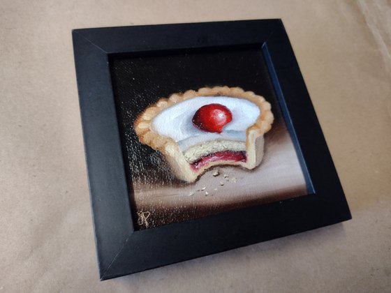 Little Bakewell tart still life