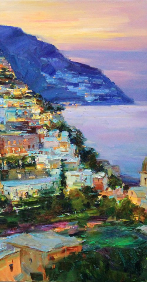 Evening Amalfi Coast by Sergei Chernyakovsky
