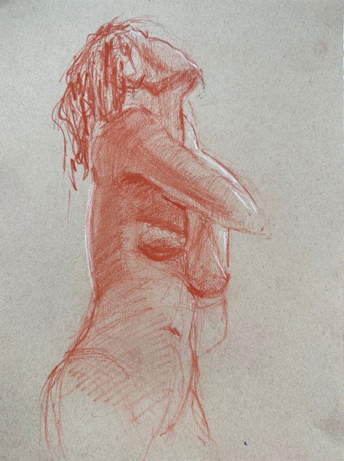 nude drawing number 4 by Anna Bogushevskaya