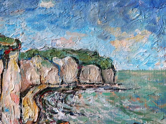 The coast at Etretat.