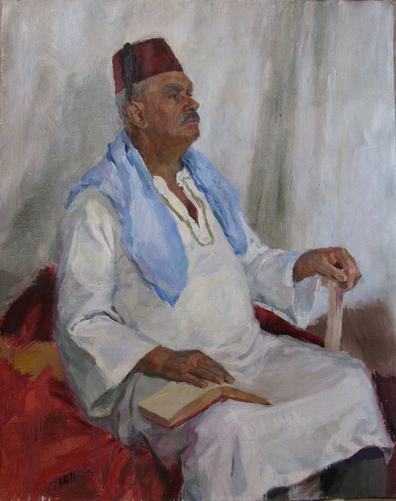 Portrait of a man in traditional clothes