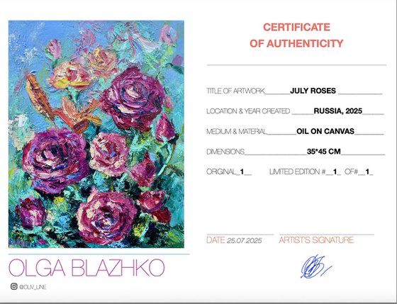 July Roses, 35*45