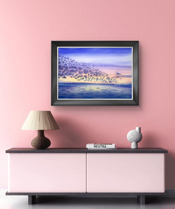 Majestic Sunset in the sea