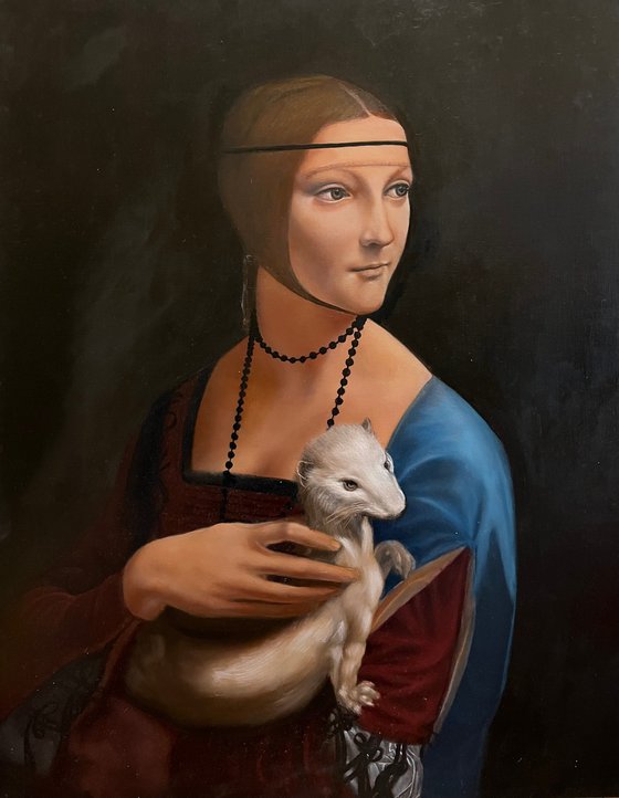 Leonardo’s Lady with Ermine (In Progress)