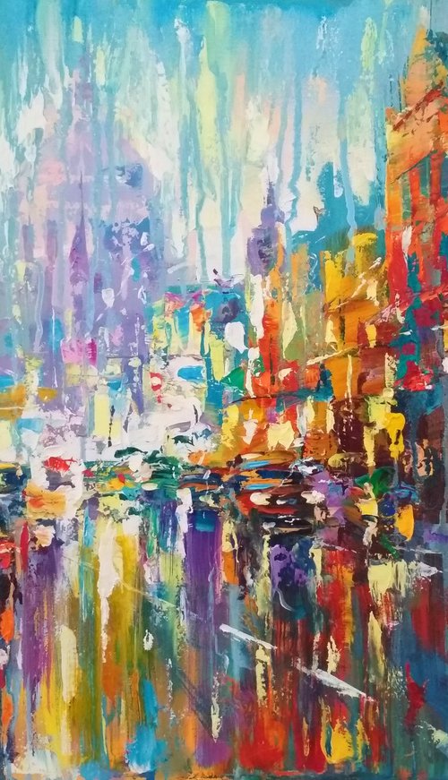 Abstract cityscape (London)06 by Andrej  Ostapchuk