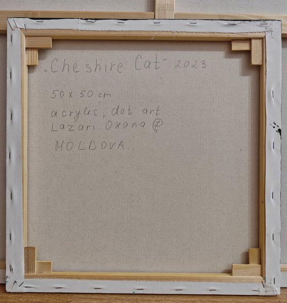 Cheshire cat with mushrooms