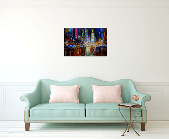 New York City Lights 4. 36x24 inches