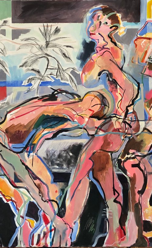 Walk like an Egyptian by Sandy Kendall BA hons Painting