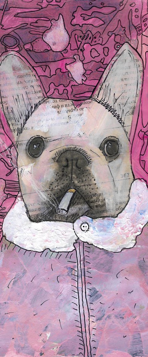 Smoking dog #18 by Pavel Kuragin