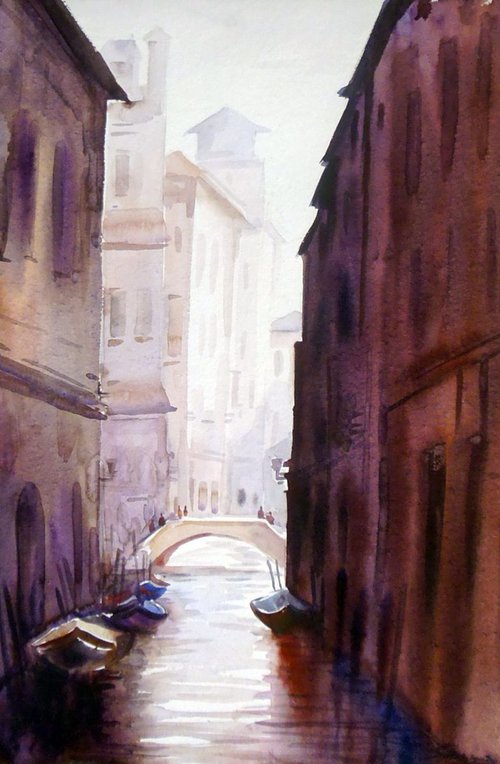 Venice  Canal at Morning by Samiran Sarkar