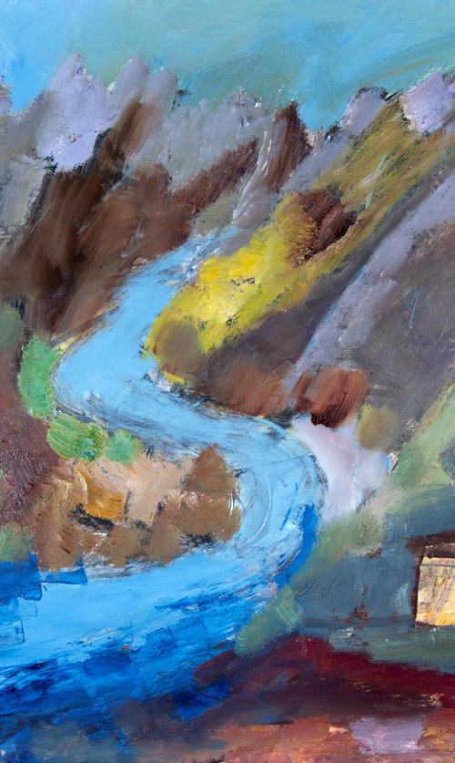 Hut by the Glacier by Elizabeth Anne Fox