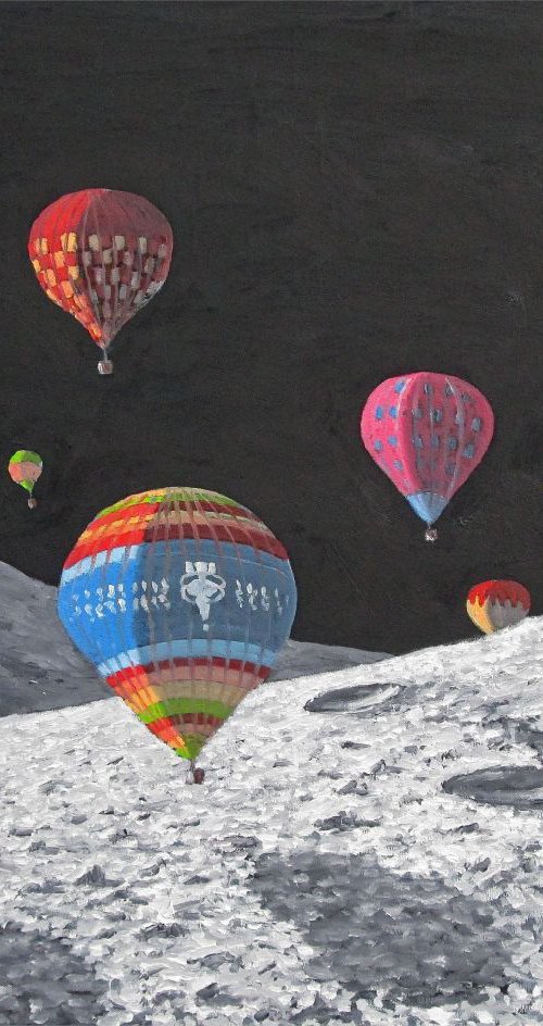 moon8 : waning crescent: balloons by Colin Ross Jack