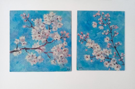 Spring  diptych