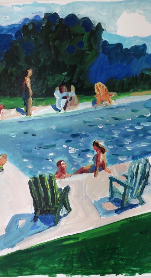 Pool in the woods by Stephen Abela