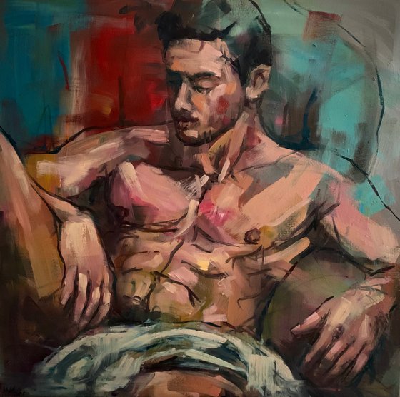 Male nude figure