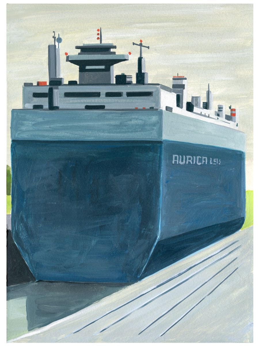 Panama-Boat.21 By Andre Baldet, 13 X 17, Artwork For Sale On Artfinder