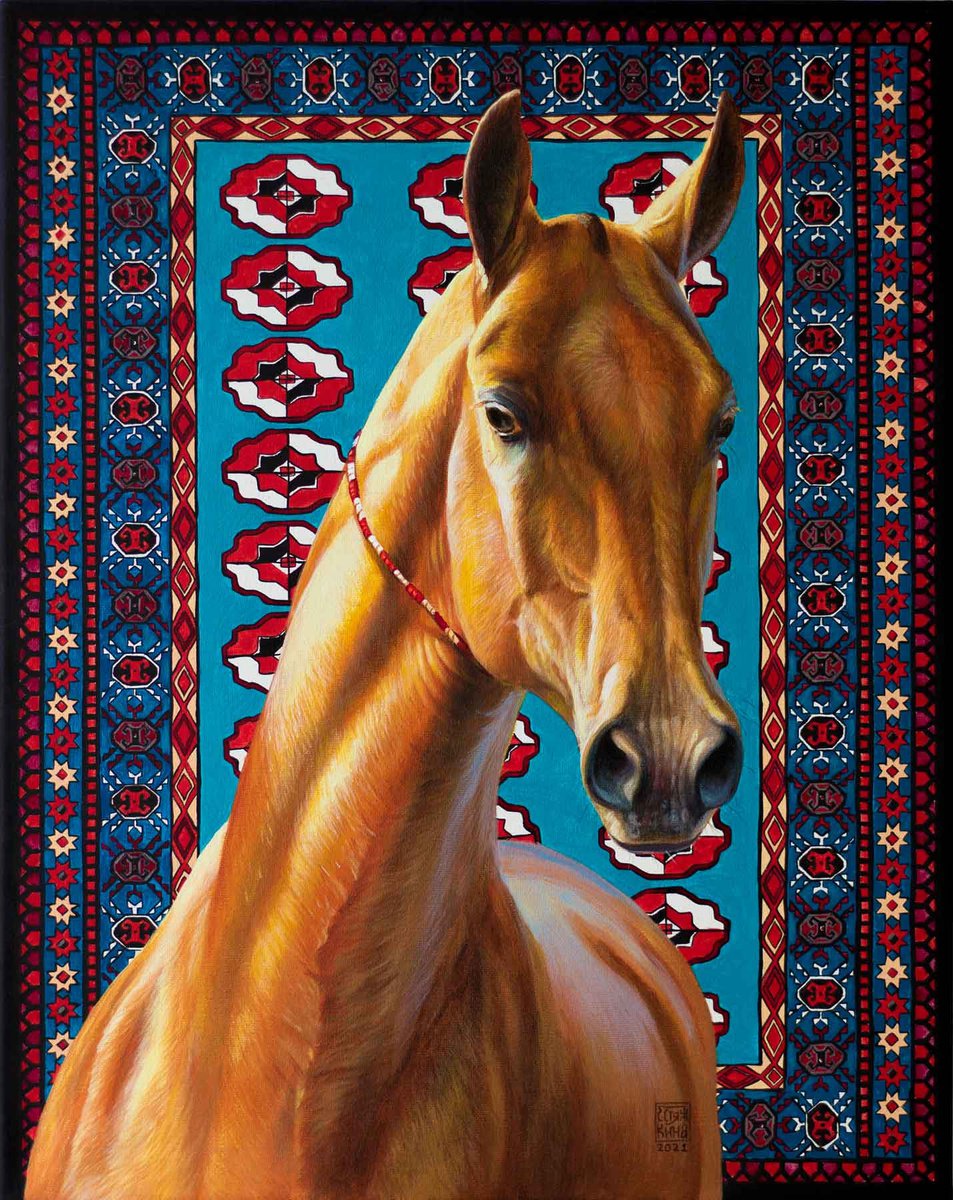 The Gold of Turkmenistan Akhal-Teke Horse by Ekaterina Styazhkina