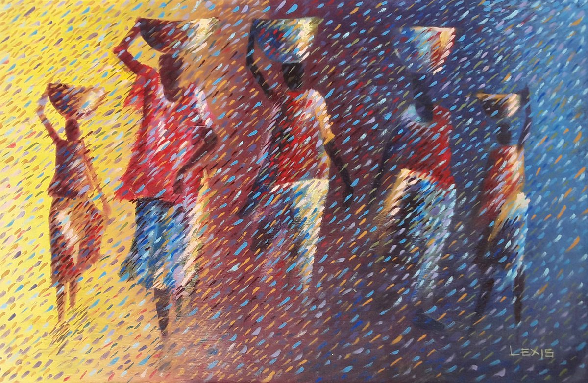 Family Affair By Alex Mensah, 20 X 13, Artwork For Sale On Artfinder