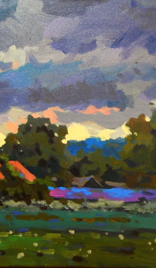 country evening by Sergey  Kachin
