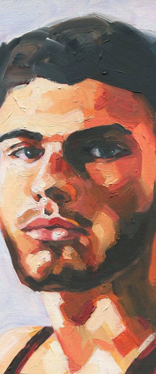 The Thoughtful Glance - Male portrait by Goodvin Nerko