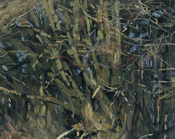 The dug-up road slumbers