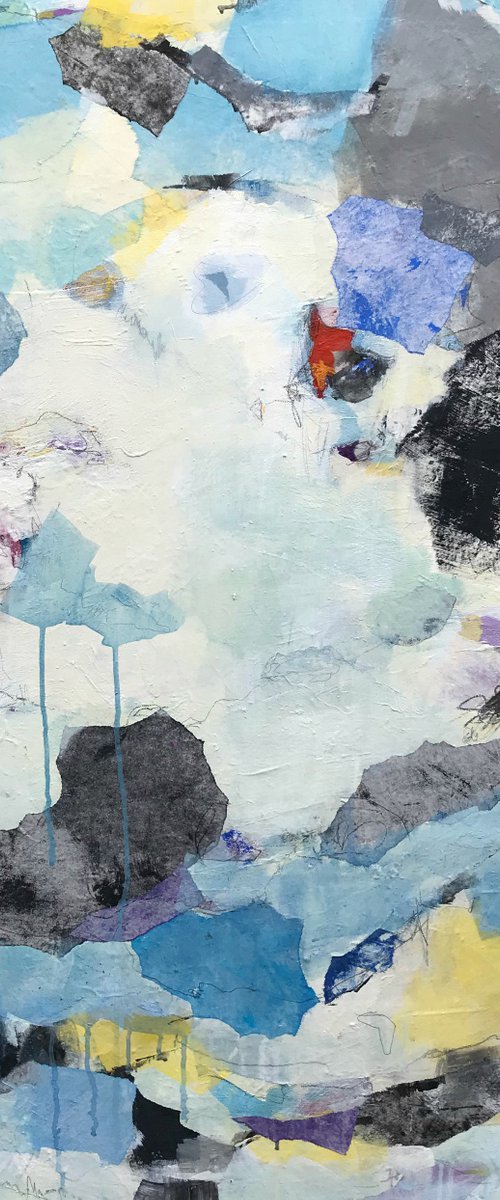 Soulful Memories II - Large, contemporary painting by Angela  Dierks
