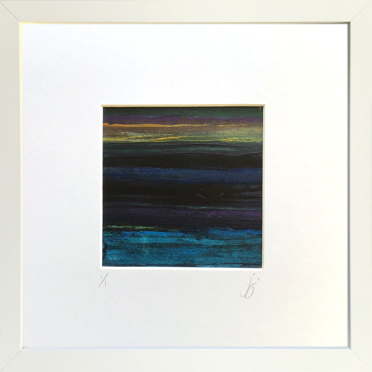 Rush 6 - Framed abstract painting by Jon Joseph