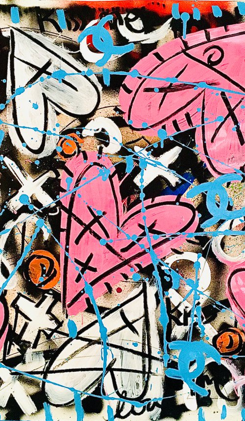 Pink & White Dance by Mercedes Lagunas