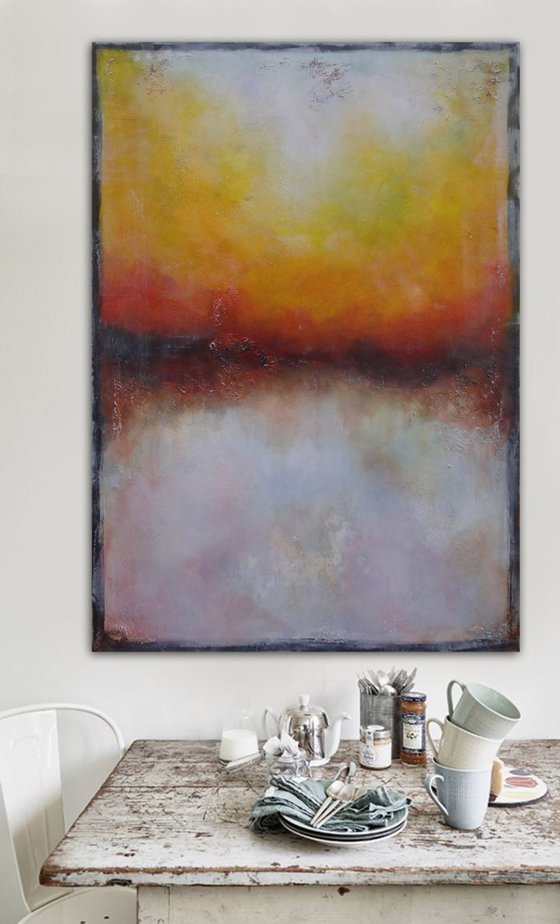 sunset glow (120 x 80 cm)