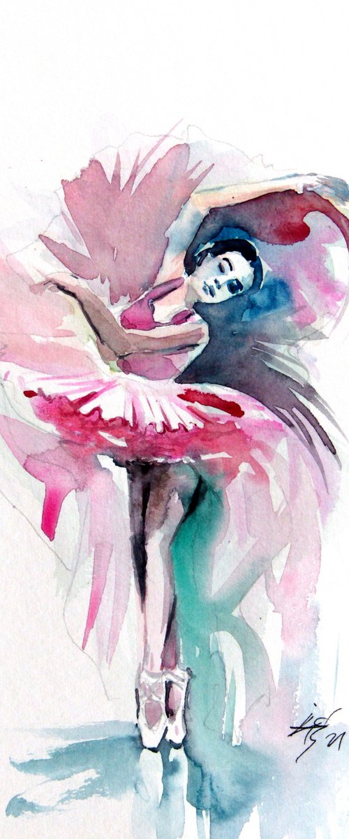 Ballerina in pink by Kovács Anna Brigitta