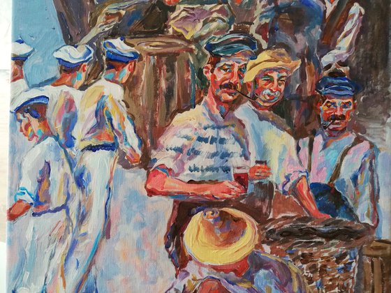 Sailors Taking a Break