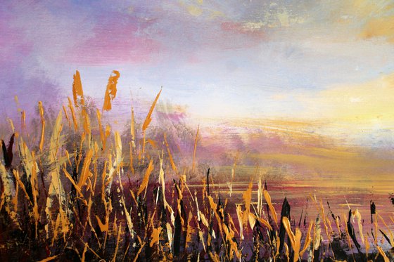 Golden Hours   - Large original landscape