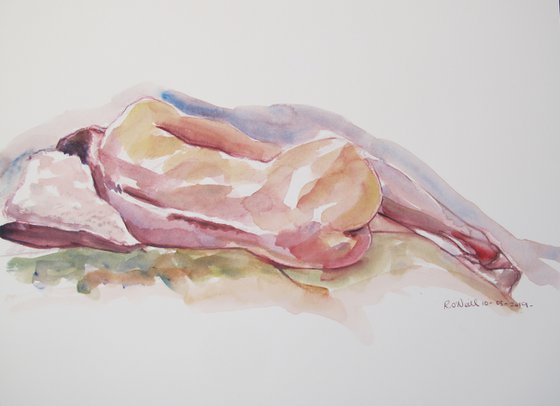 Reclining male nude