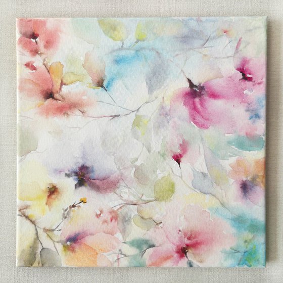 Abstract flowers bouquet