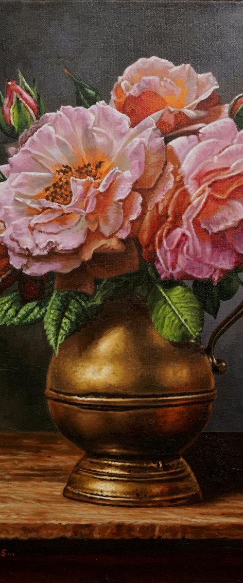 Pink Rose flowers by K Shaji