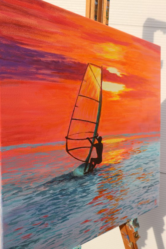 Towards the sunset, 50*50