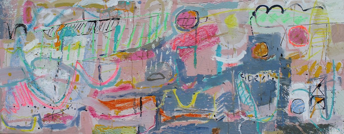 Composition 25. Warm Wind By Sergiy Dekalyuk, 65 X 26, Artwork For Sale On Artfinder