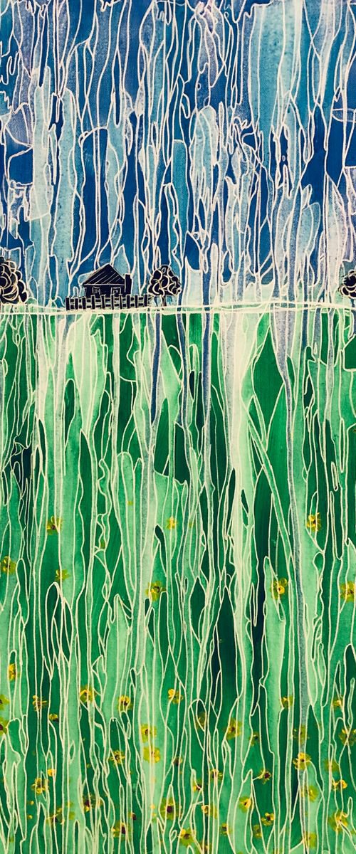 Abstract House in the distance CZ19013 by Carol Zsolt