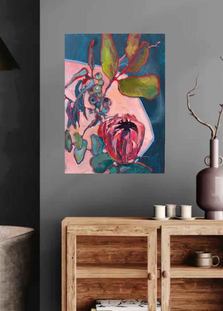 Exotic Flower. Abstract By Olha Laptieva, 20 X 28, Artwork For Sale On Artfinder