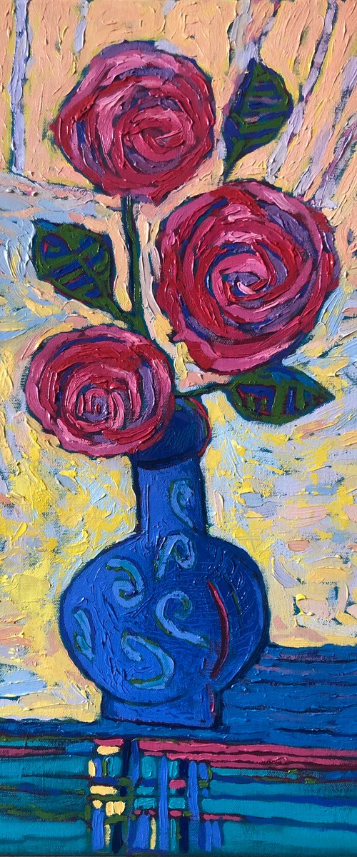 Red roses by Ilshat Nayilovich