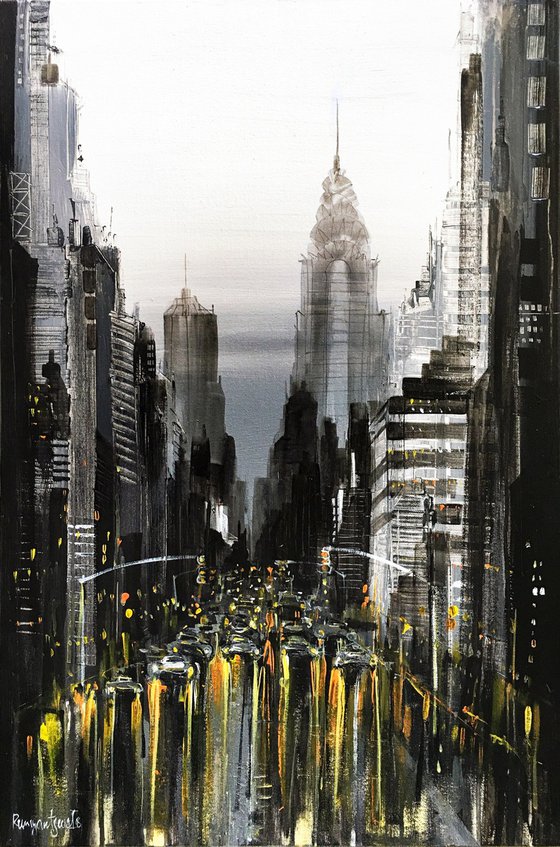 New York Skyline - Rush Hour In Manhattan