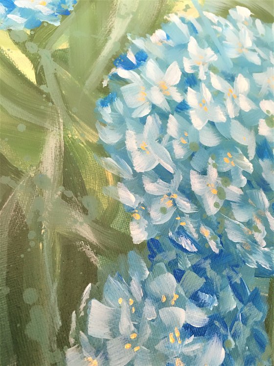 Serenity Within - Blue Hydrangeas