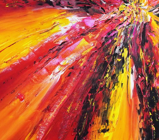 Yellow Red Abstraction E 6