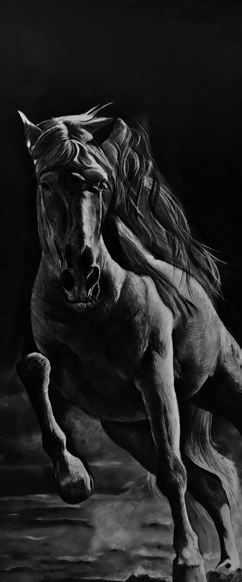 White Horse by Mariam Darchiashvili