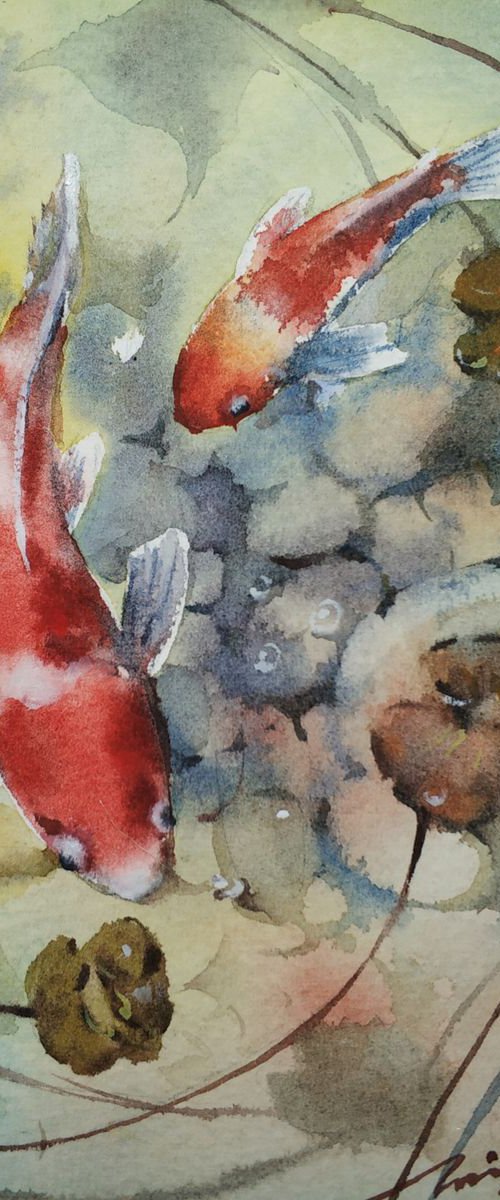 Koi Fish 3 by Jing Chen