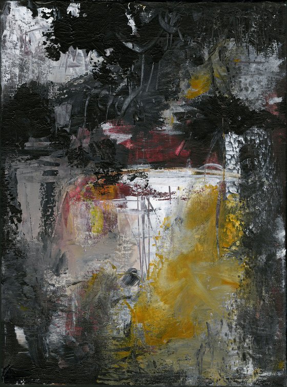 Whispers In The Dark 3  - Abstract Painting  by Kathy Morton Stanion